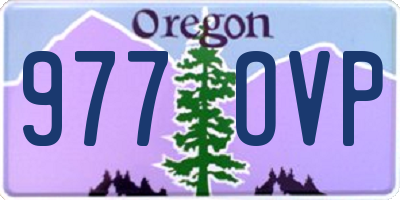 OR license plate 977OVP