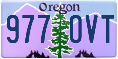 OR license plate 977OVT