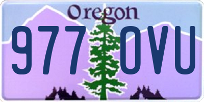 OR license plate 977OVU