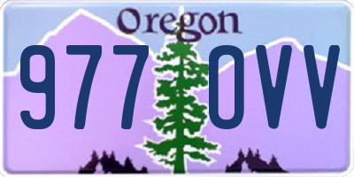 OR license plate 977OVV