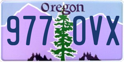 OR license plate 977OVX