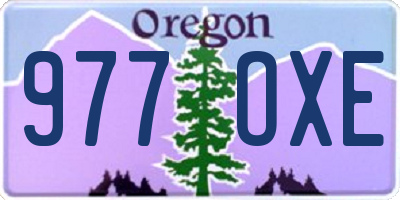 OR license plate 977OXE
