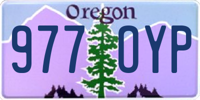 OR license plate 977OYP