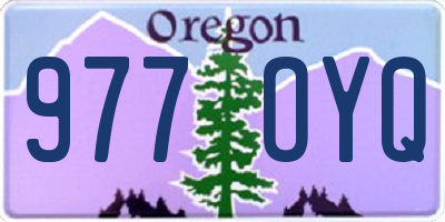 OR license plate 977OYQ