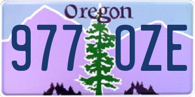 OR license plate 977OZE