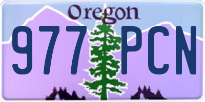 OR license plate 977PCN