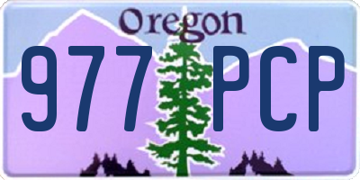 OR license plate 977PCP