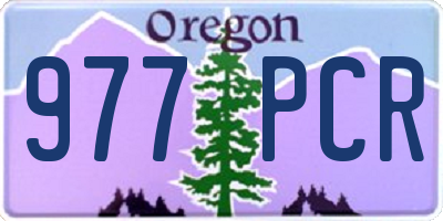OR license plate 977PCR