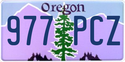 OR license plate 977PCZ