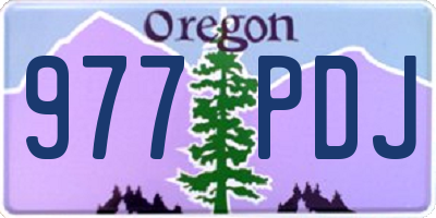 OR license plate 977PDJ