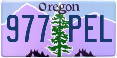 OR license plate 977PEL