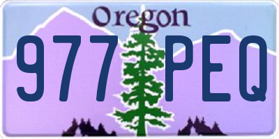 OR license plate 977PEQ