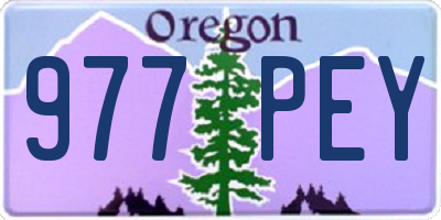 OR license plate 977PEY