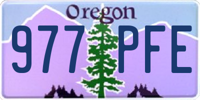 OR license plate 977PFE
