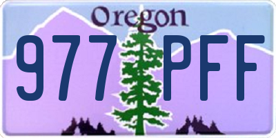 OR license plate 977PFF