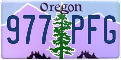 OR license plate 977PFG