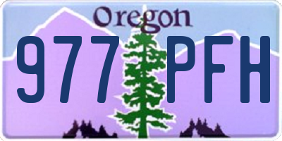 OR license plate 977PFH