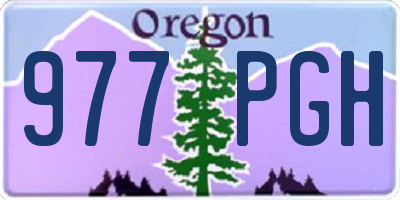 OR license plate 977PGH