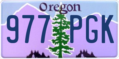 OR license plate 977PGK