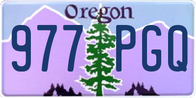 OR license plate 977PGQ