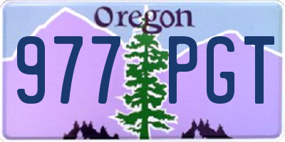 OR license plate 977PGT