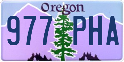 OR license plate 977PHA