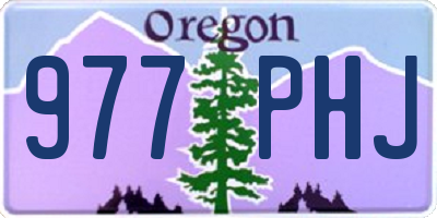 OR license plate 977PHJ