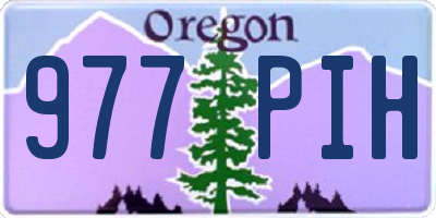 OR license plate 977PIH