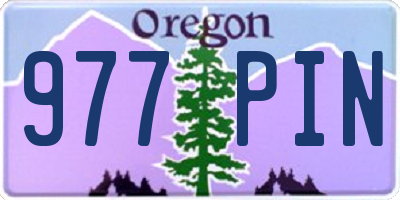 OR license plate 977PIN