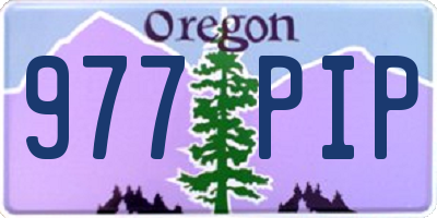 OR license plate 977PIP
