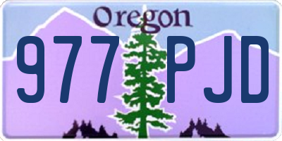 OR license plate 977PJD