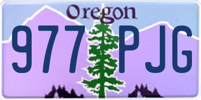 OR license plate 977PJG