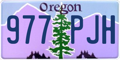 OR license plate 977PJH