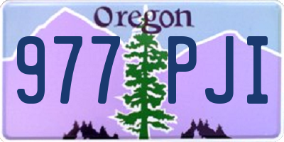 OR license plate 977PJI