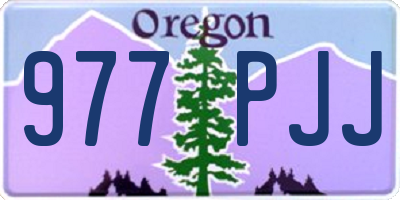 OR license plate 977PJJ