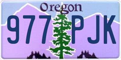 OR license plate 977PJK