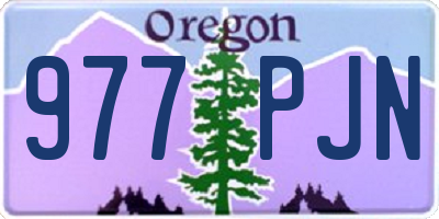 OR license plate 977PJN