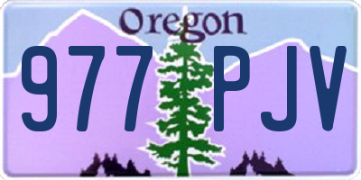 OR license plate 977PJV