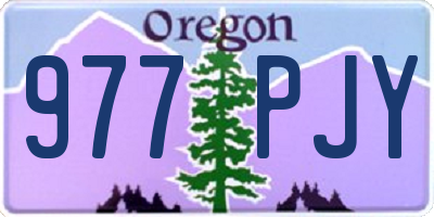 OR license plate 977PJY