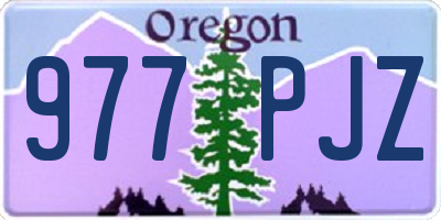 OR license plate 977PJZ