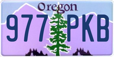 OR license plate 977PKB