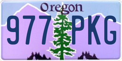 OR license plate 977PKG