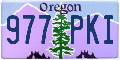 OR license plate 977PKI