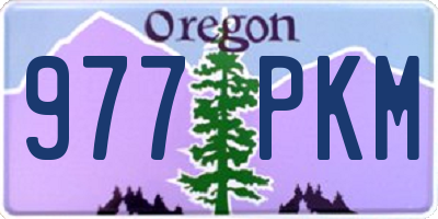 OR license plate 977PKM