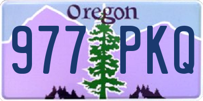 OR license plate 977PKQ