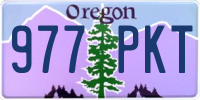OR license plate 977PKT