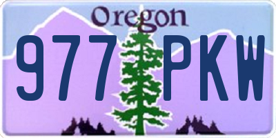 OR license plate 977PKW