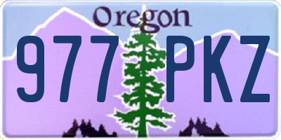 OR license plate 977PKZ