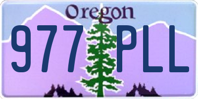 OR license plate 977PLL