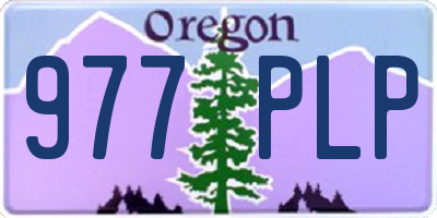 OR license plate 977PLP